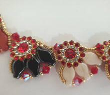 Beads Necklace For Women With Svarovski-שרשרת חרוזים משולבת סברובסקי