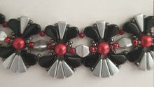 Red Crystal Beads Necklace For Women- שרשרת קריסטלים וחרוזי ונציה