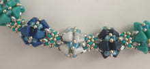 Crystal Beads Necklace For Women- שרשרת קריסטלים וחרוזי ונציה תכלת