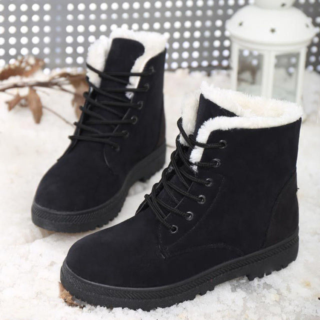 Snow Boots Womens Winter Ankle Boots Ladies Fashion